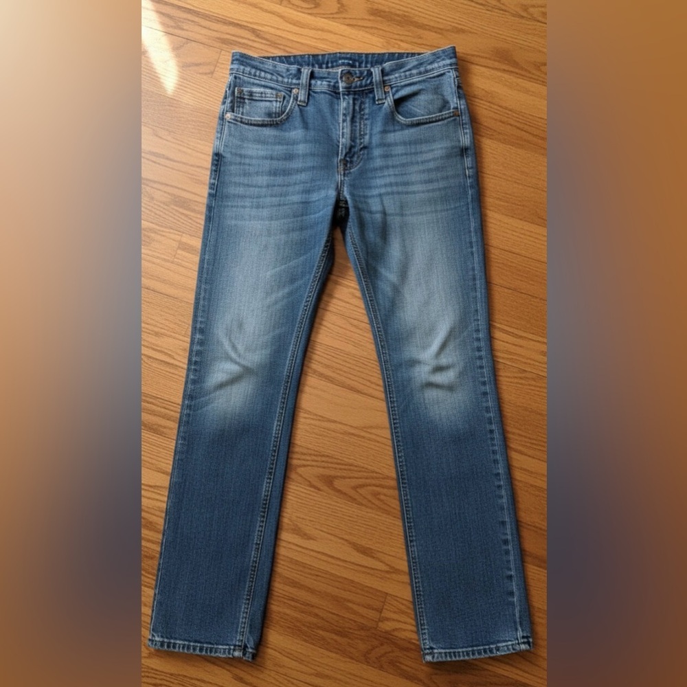 Rock & Roll Western Revolved Straight Slim Leg Cowgirl Denim Jeans Size 28 x 32